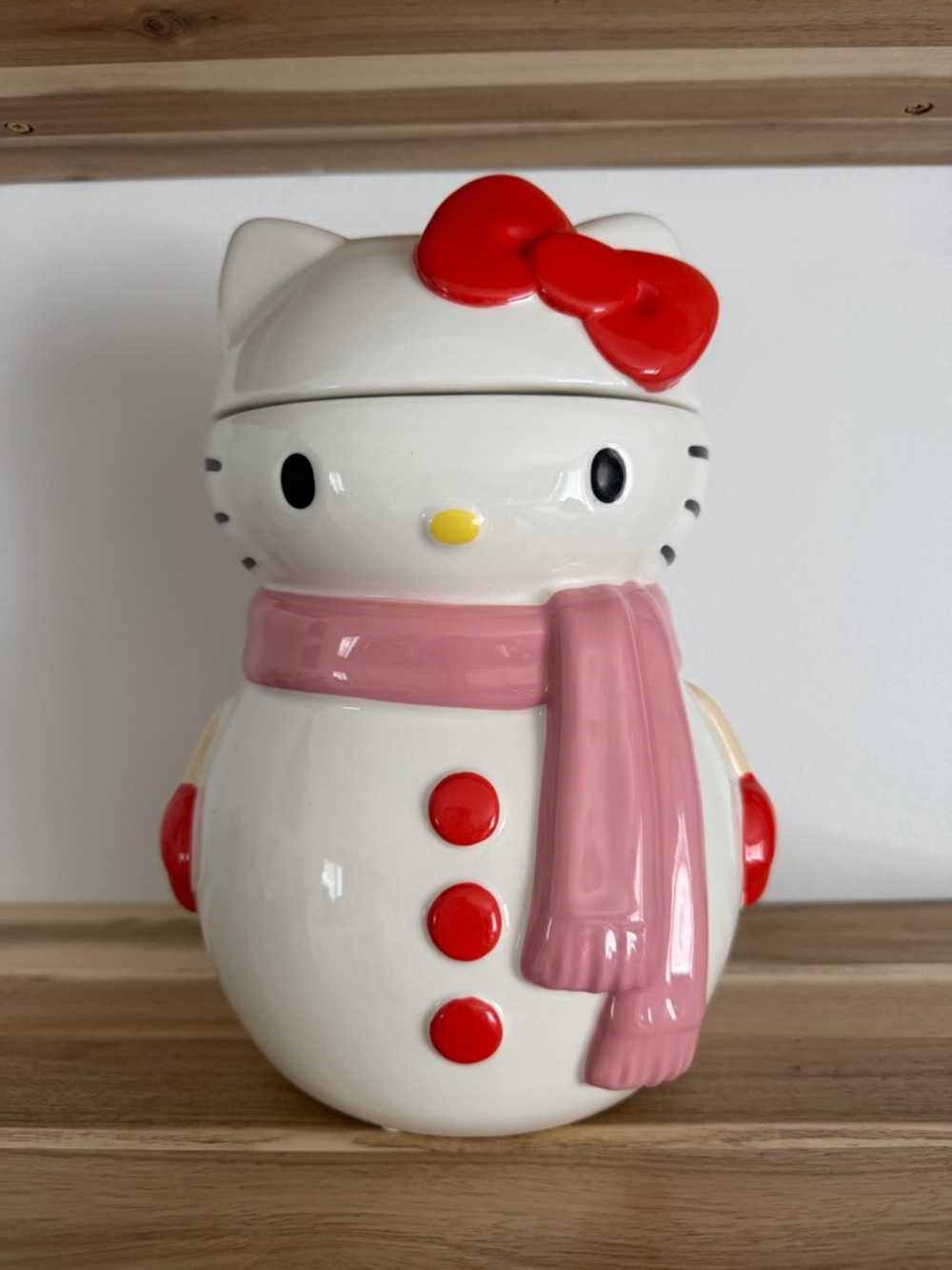 Hello Kitty Snowman Cookie Jar